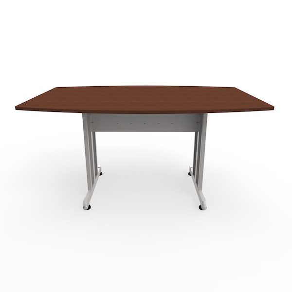 Boat Multipurpose Conference Table, 40" W, 60" L, 30" H, Wood Top, Cherry